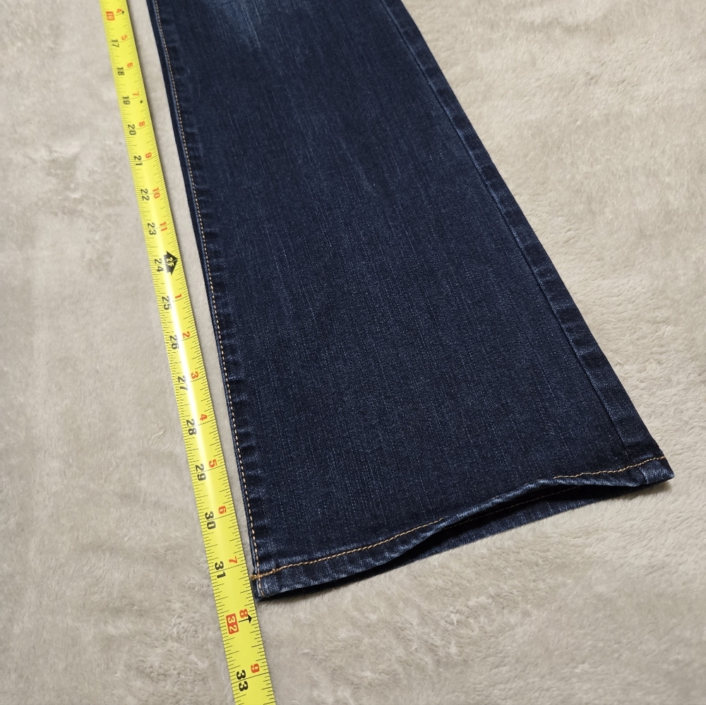 American Eagle Kick Boot Jeans Womens Size 4 Long (28x32) Dark Wash  Stretch - Picture 8 of 10